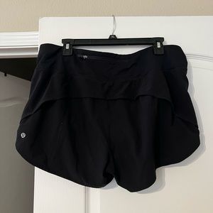 lululemon mid-rise lined shorts